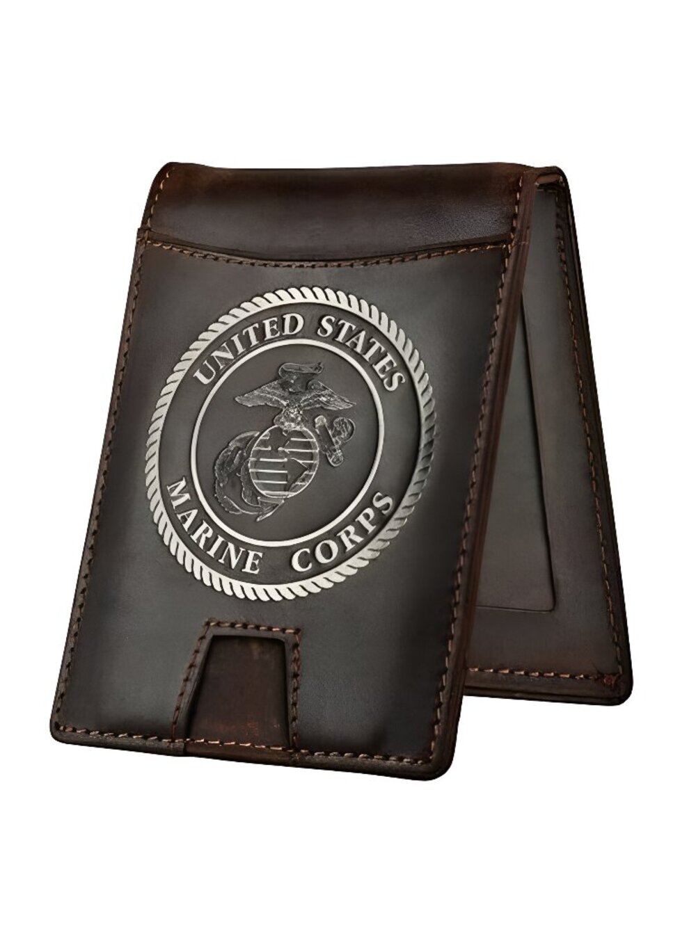 Wallet RFID-Blocking Marine Corps Bi-Fold Card Holder | Crazy Horse